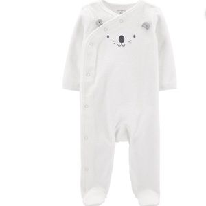 Baby Koala Side-Snap Terry Sleep & Play 🐨! 💜🌸🤱👶 Cute, CUTE, and CAY-UTE!!!